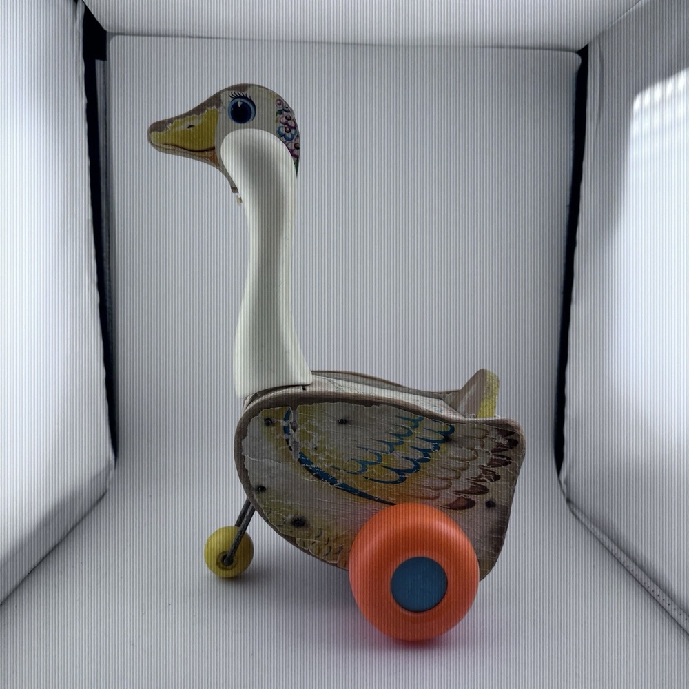 Fisher Price Mother Goose Pull Toy  Model 164 Vintage. Working
